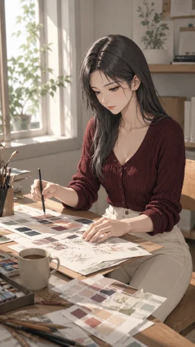 천은지의 비슷한 색의 차이